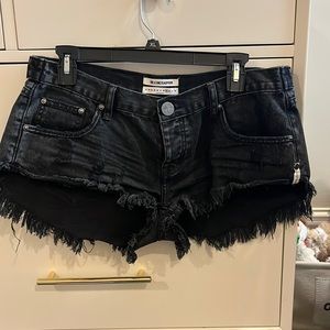 One X Teaspoon Shorts Black Bonita Size 29